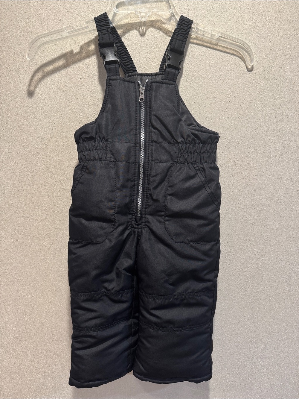 Carter's Black Puffer Snow Overalls